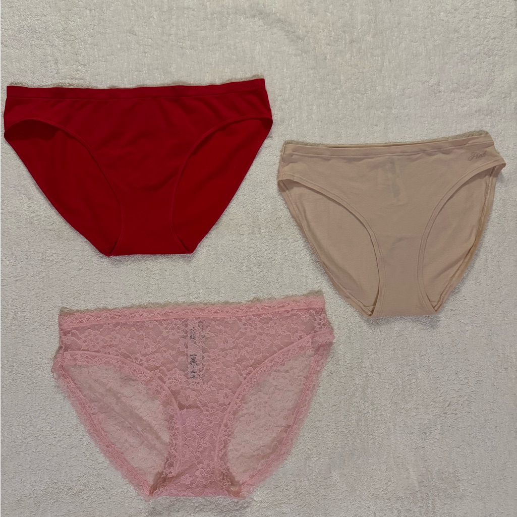 Three Pairs Of Victoria Secret Panties